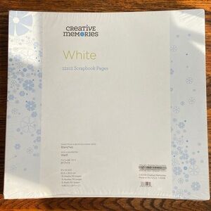 Creative Memories White Scrapbook Pages for 2008 12x12 flex-hinge album